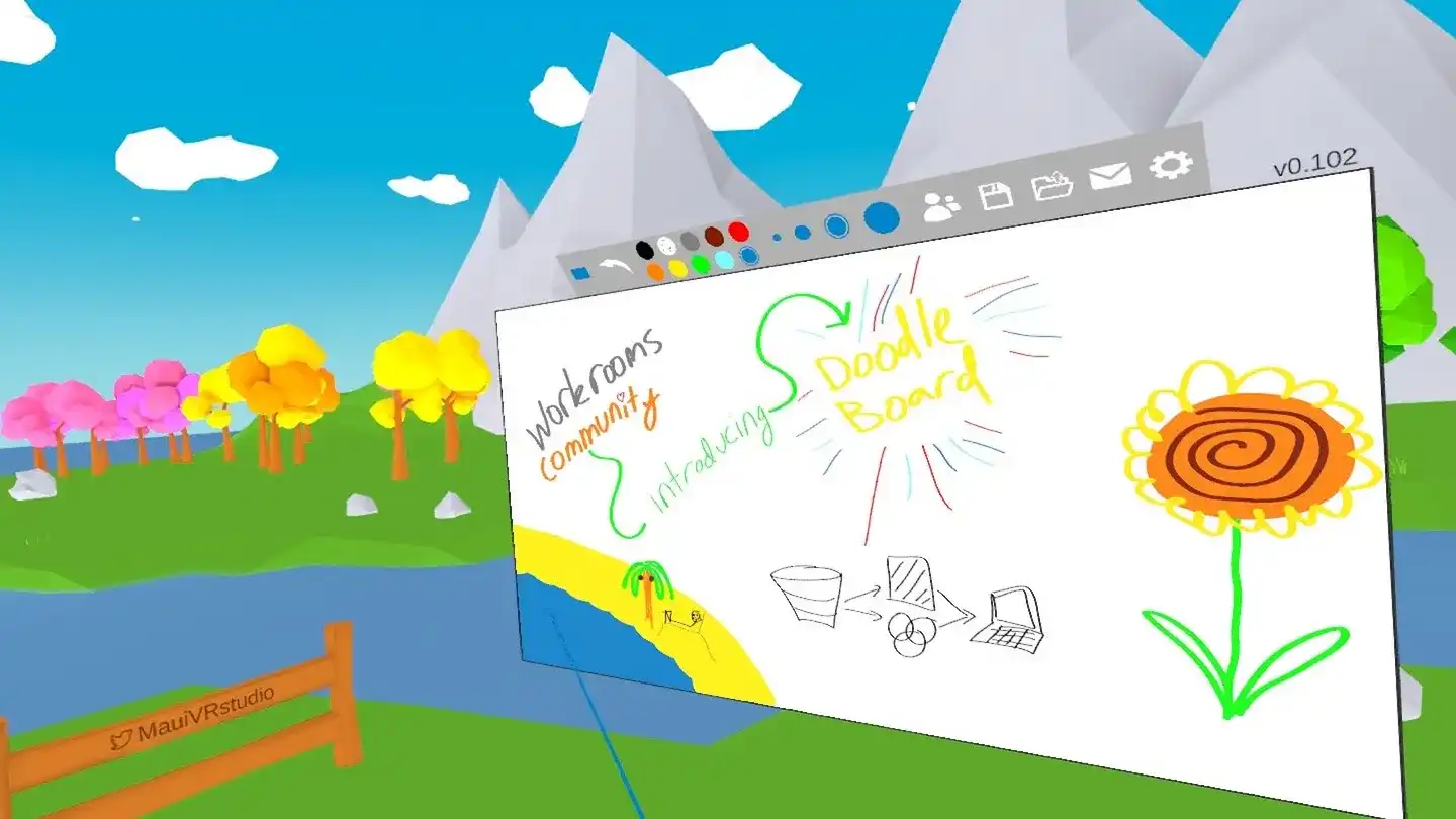 涂鸦板:绘画(Doodle Board — whiteboard, paint, sketch, draw, and get creative in VR & MR)-单机游戏网 涂鸦板:绘画(Doodle Board — whiteboard, paint, sketch, draw, and get creative in VR & MR)-单机游戏网