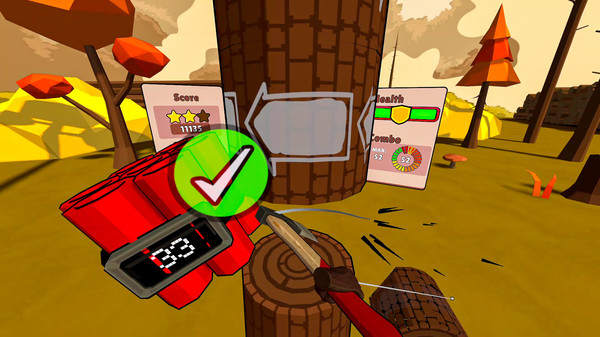 拿起斧头，砍树，打破纪录！（Timberman VR）-单机游戏网